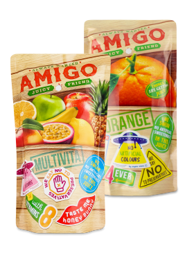 Напій соковмісний AMIGO Апельсин /Мультивітамін