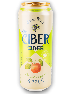 Сидр Ciber Яблуко солодкий 5-6% ж/б