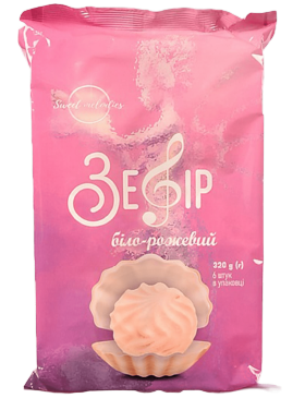 Зефір Sweet Melodies Біло-рожевий