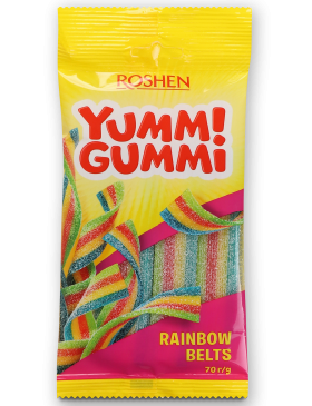 Цукерки желейні Рошен Yummi Gummi Sour Belts