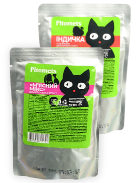 Корм д/котів Pitomets пауч
