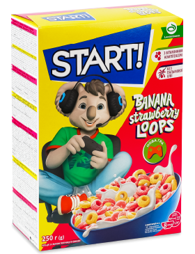 Кільця Старт Полуниця-Банан коробка