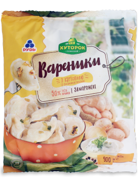 Вареники Хуторок з картоп/смаж цибулею