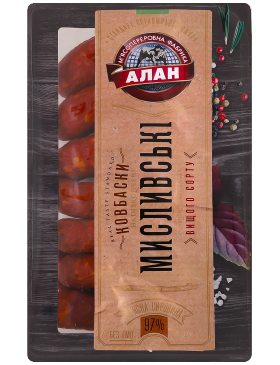 Ковбаски Алан Мисливські н/к в/г черева