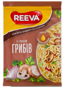 Вермішель Reeva Гриби пачка