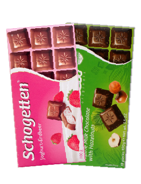Шоколад Schogetten Йогурт-Полуниця /з лісовим горіхом