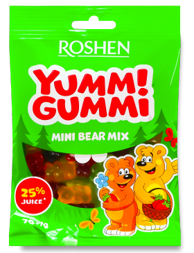 Цукерки желейні Рошен Yummi Gummi Mini Bear Mix