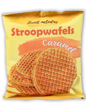 Вафлі Sweet Melodies Stroopwafels З карамеллю
