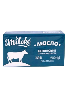 Масло Mileko Солодковершк Селянське 73%
