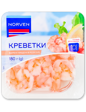 Креветки Норвен У розсолі варені чищені