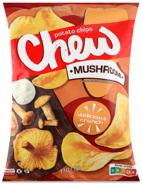 Чіпси Chew! Гриби у вершках