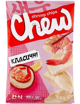 Чіпси Chew! Креветкові З морською сіллю