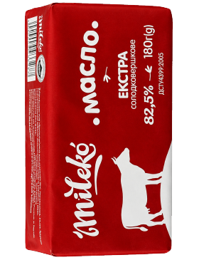 Масло Mileko Солодковершкове Екстр 82,5%