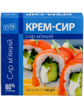 Сир м'який Ever Крем-сир 60%