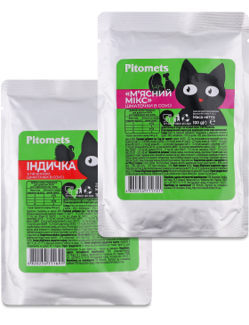 Корм д/котів Pitomets пауч