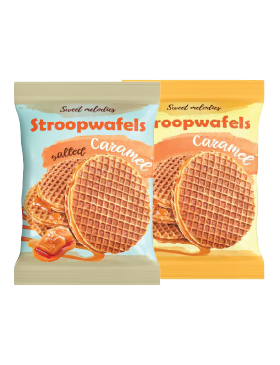 Вафлі Sweet Melodies Stroopwafels З карамеллю/солона карамель
