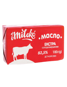 Масло Mileko Солодковершкове Екстр 82,5%
