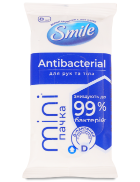 Серветки Смайл Mini Antibacterial Д-пант
