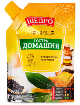 Гірчиця Щедро Гостра Домашня д/п
