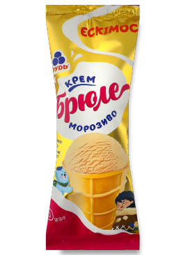 Морозиво Рудь Ескімос Крем-брюле ваф стак