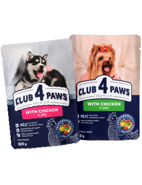 Корм д/собак Club 4 Paws Курка в желе