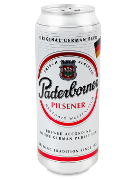 Пиво Paderbor Pilsner світле 4,8% ж/б