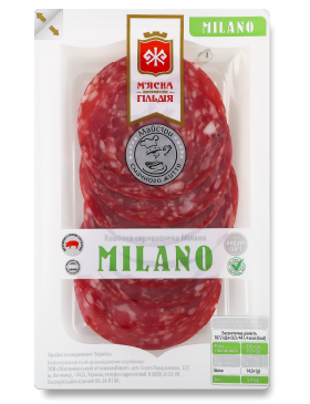 Ковбаса М'ясна Гільдія Мілано с/к в/г Д80 ТГУ СЕРВ