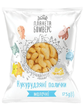 Палички кукурудз Планета Бомверс Молочні