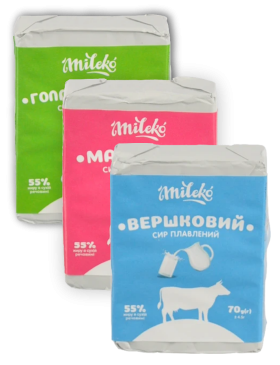 Сир плавлений Mileko 55%
