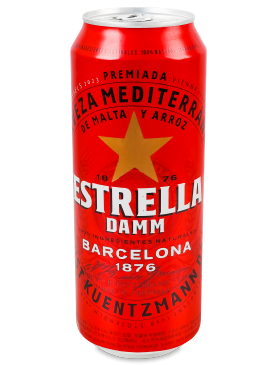 Пиво Estrella Damm Barcelona світле ж/б