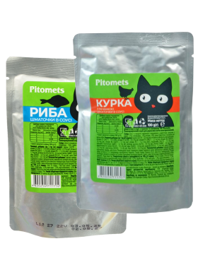 Корм д/котів Pitomets (пауч)