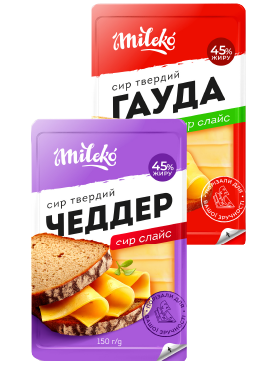 Сир твердий Mileko слайси 45%