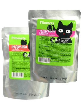 Корм д/котів Pitomets пауч