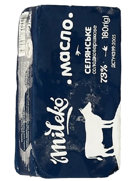 Масло Mileko Солодковершк Селянське 73%