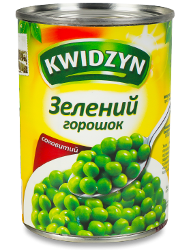 Горошок Kwidzyn зелений консервований