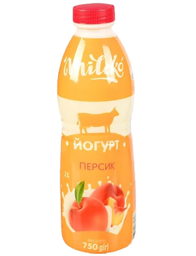 Йогурт питний Mileko Персик 1%