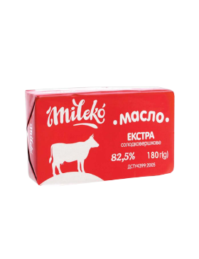 Масло Mileko Солодковершкове Екстр 82,5%
