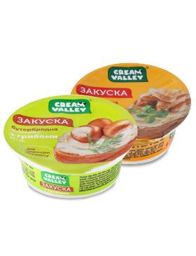 Закуска Cream Valley з грибами, з куркою пастоподібна бутербродна