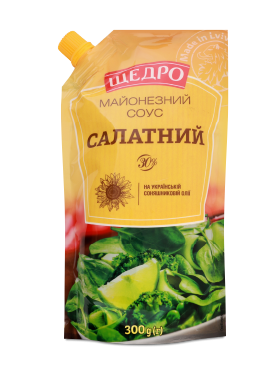 Соус майонезний Щедро Салатний 30%