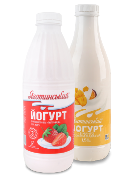 Йогурт Яготинський МЗ Манго-Маракуйя/Полуниця 1,5% пет