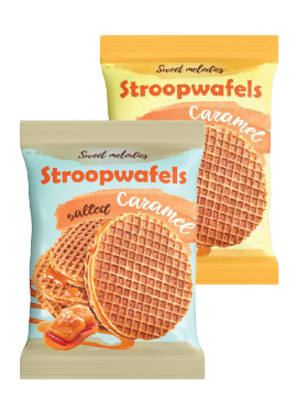 Вафлі Sweet Melodies Stroopwafels З карамеллю/солона карамель