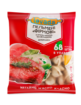 Пельмені Левада З яловичиною та свининою