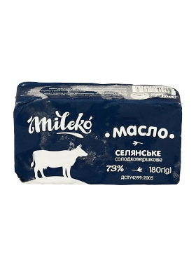 Масло Mileko Солодковершк Селянське 73%