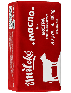 Масло Mileko Солодковершкове Екстр 82,5%