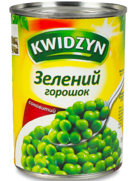 Горошок Kwidzyn зелений консервований