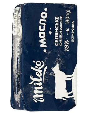 Масло Mileko Солодковершк Селянське 73%