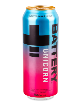 Напій безалкогольний енергетичний Battery Unicorn сильногазований