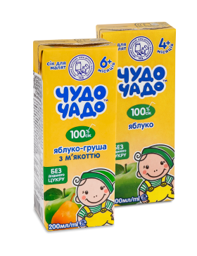 Сік Чудо Чадо Зелені Яблука / Яблуко-Груша