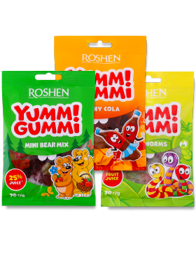 Цукерки Рошен Yummi Gummi