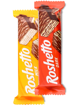 Батончик Рошен Roshetto dark chocolate